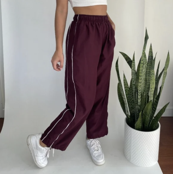Oversized Windbreaker Pants